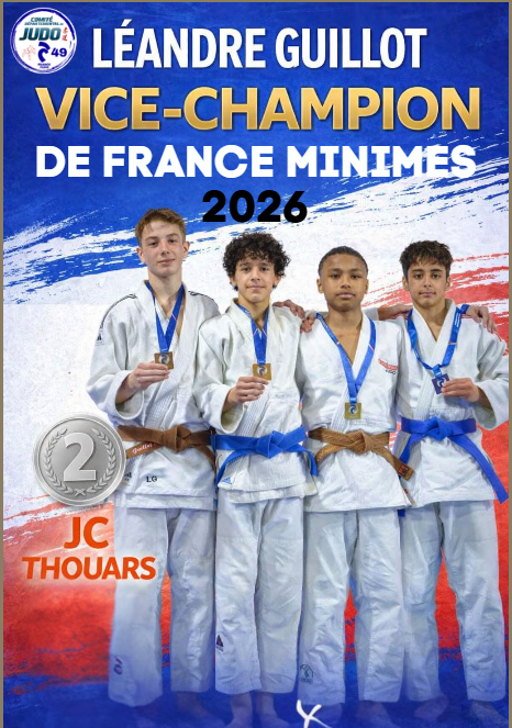 Guillot Léandre Vice-champion de France Minimes 2026