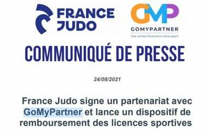 GoMyPartner nouveau partenaire de la FFJDA