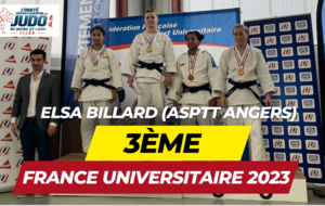 Félicitations à Elsa Billard (ASPTT Angers) 3ème au championnat de France Universitaire 2023