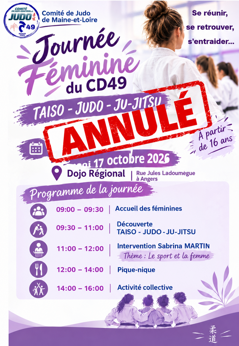 Annulé **Journée des Féminines** Annulé