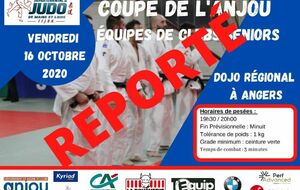 REPORTÉ coupe de l'anjou par équipes de clubs seniors 19h30 Angers