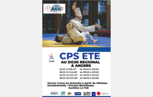 CPS ETE JEUDI AU DOJO REGIONAL A ANGERS