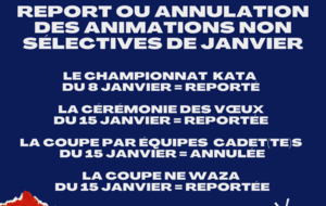 **REPORTE** Championnat départemental de kata