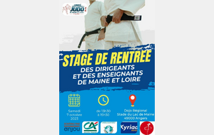 Stage de rentrée des enseignants et dirigeants 13h30-15h30