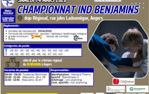 9h: Championnat individuel Benjamins