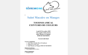 19h30: animation ceinture de couleurs St Macaire