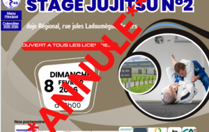 **ANNULE** Stage jujitsu n°2       9h-12h **ANNULE**