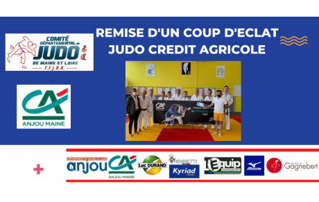 Remise d’un coup d’éclat Judo au club des Ponts de cé (AML Judo).
