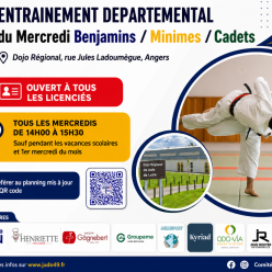 Entrainement benjamins /minimes /cadets 14h-14h30